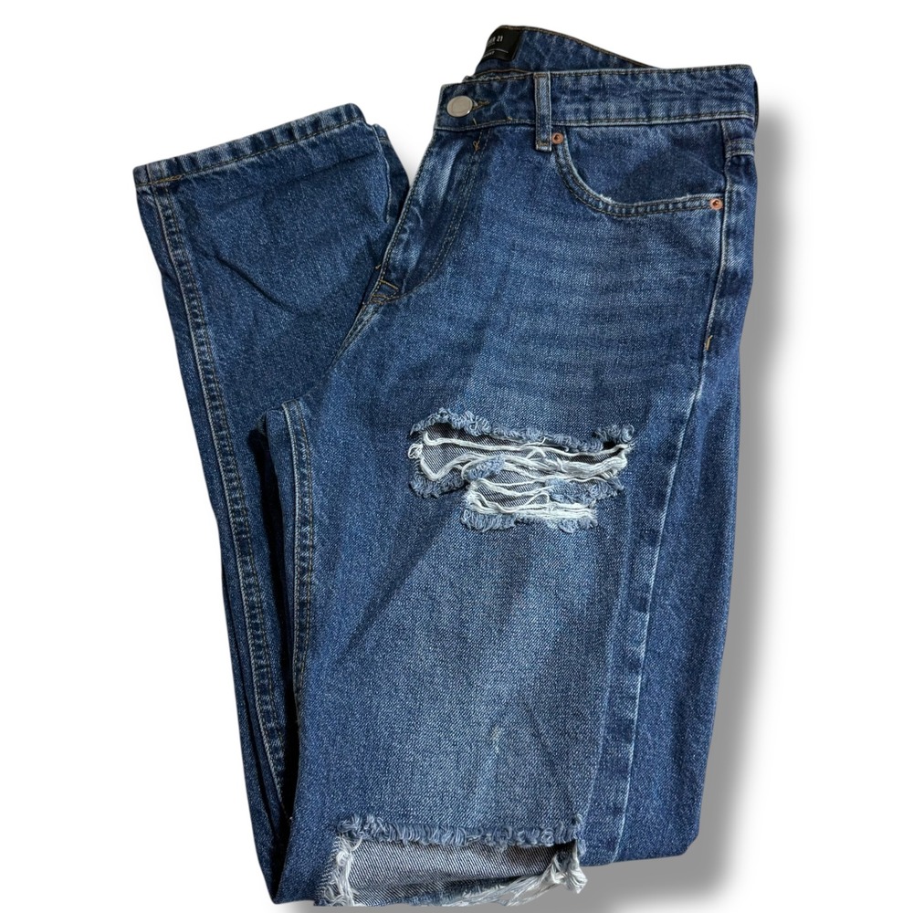 Forever 21 Straight Leg Ripped Distressed Denim Jeans Mens Size 32 - Picture 13 of 13